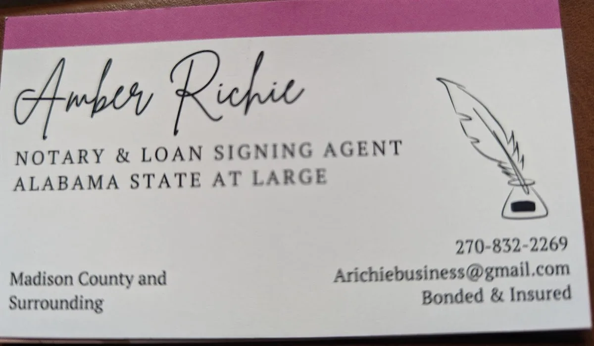 Amber Richie Mobile Notary & Loan Signing Agent