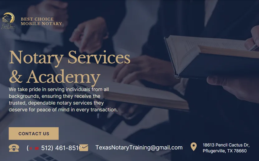 Best Choice Mobile Notary and Mortgage Loan Signing